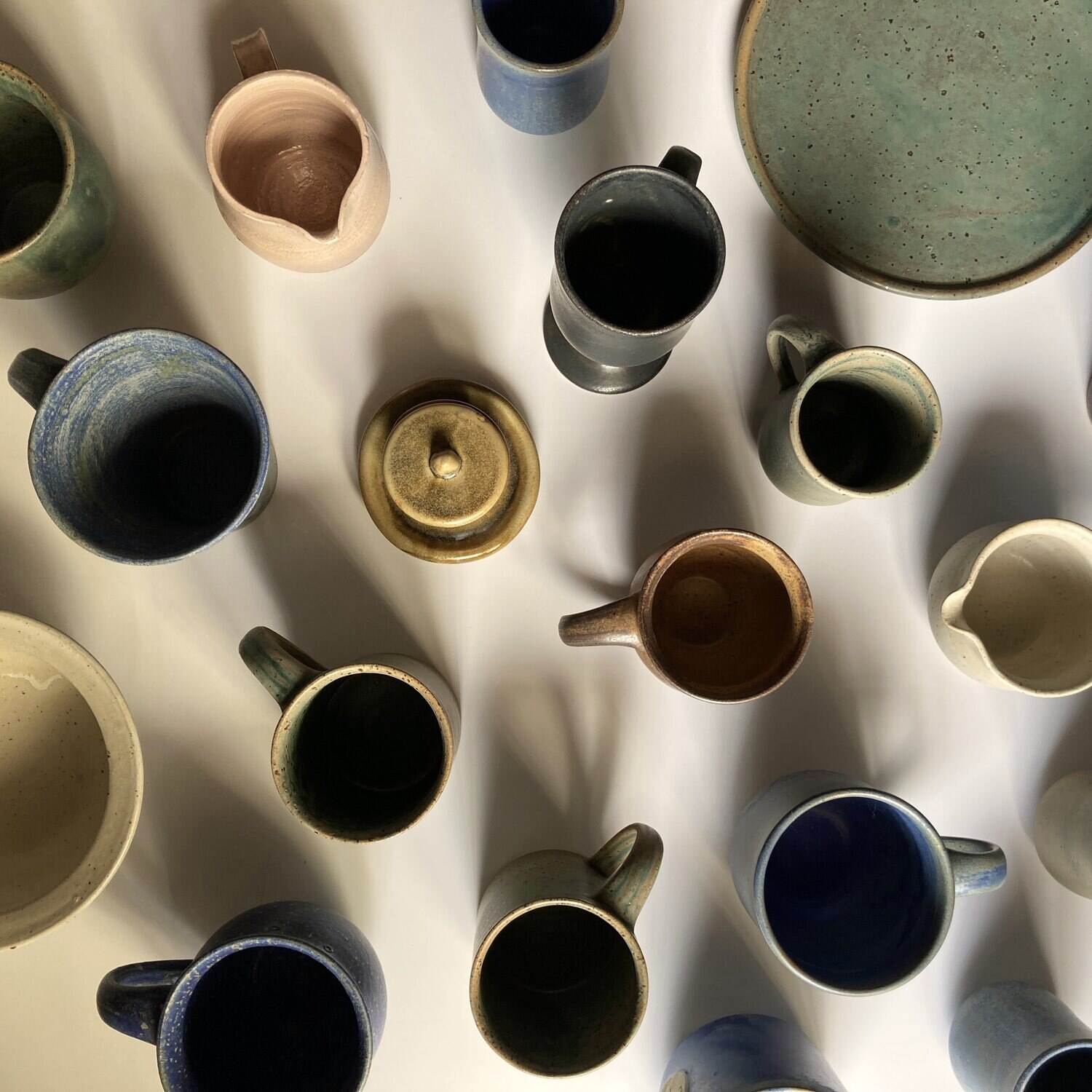 Cups, handmade Philippine stoneware by AWIS